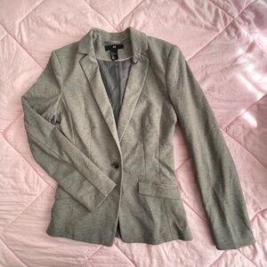 Grey Regular Fit Blazer